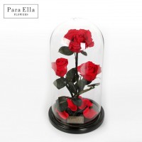 best selling  preserved rose for christmas day fresh cut flowers blue roses in glass